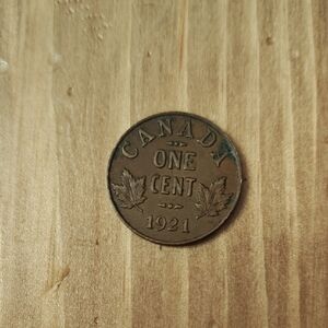 1921 Canada One Cent Coin